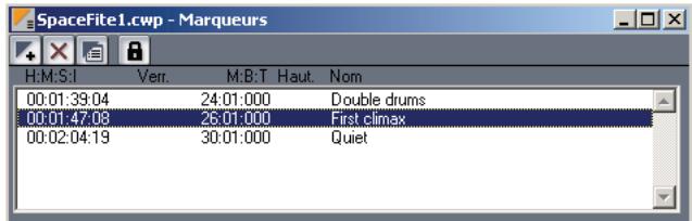 CAKEWALK SONAR 8 - Création et utilisation des marqueurs - 1