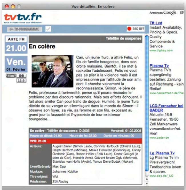 ELGATO EYETV SAT FREE - Guide des programmes électronique - 1