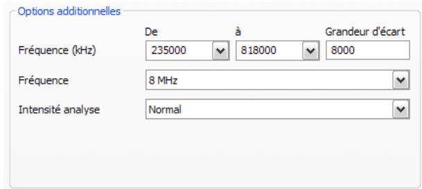 ELGATO THC - Mode analyse : analyse par bande de fréquences / balayage d'une fréquence - 1