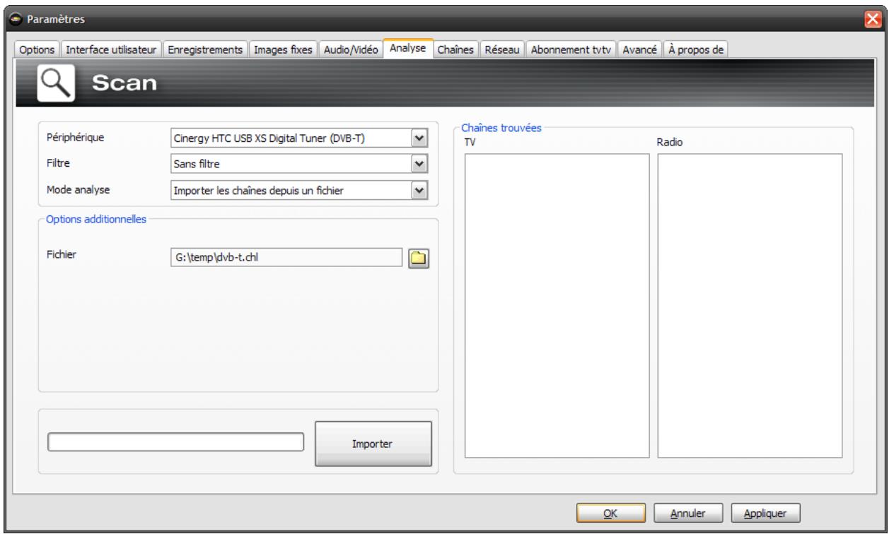 ELGATO THC - Importation de listedes de chaînes - 1