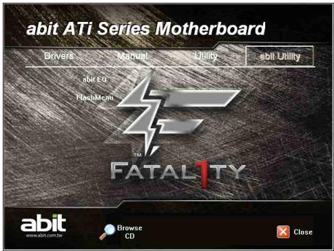 ABIT FATAL1TY F-I90HD - To install this utility: - 1