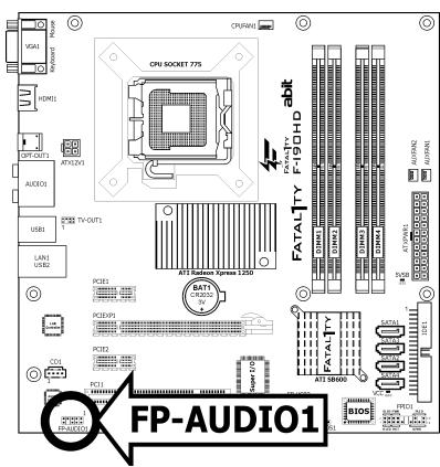 ABIT FATAL1TY F-I90HD - Front Panel Audio Connection Header - 2