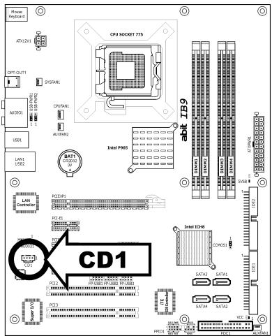 ABIT IB9 - Internal Audio Connectors - 1
