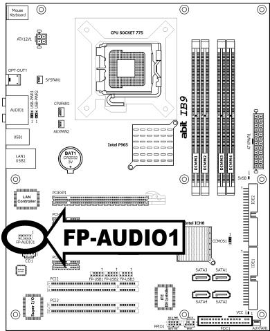ABIT IB9 - Front Panel Audio Connection Header - 2
