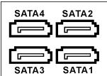 ABIT IB9 - 連接序列 ATA 硬碟機：[SATA1] ~ [SATA4] - 1