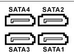 ABIT IB9 - 连接串行 ATA 硬盘驱动器：[SATA1] ~ [SATA4] - 1