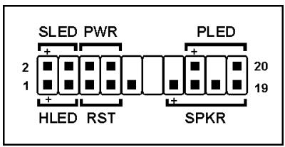 ABIT IB9 - Front Panel Switches & Indicators Headers - 2