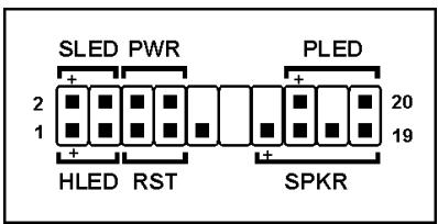 ABIT IN9 32X-MAX - Front Panel Switches & Indicators Headers - 2