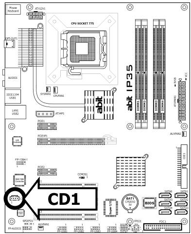 ABIT IP35 - Internal Audio Connectors - 1