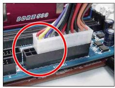 ABIT IP35 - [ATXPWR1]: 24-pin power connector - 2