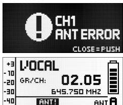 AKG DPT 700 - Informations d'etat et avertissements - 4