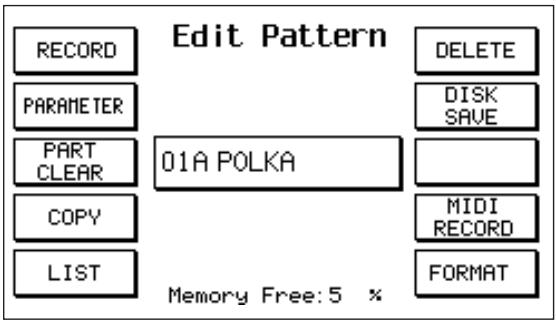 KETRON X1 - Pour programmer un pattern: - 1