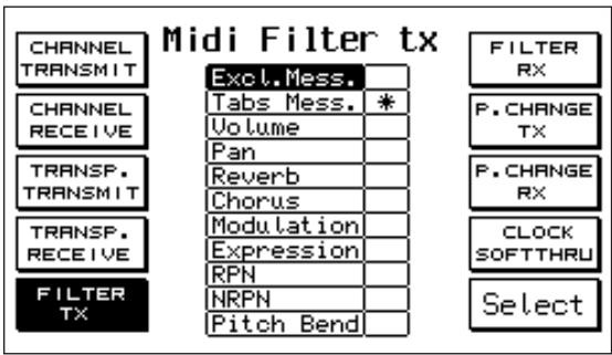 KETRON X1 - Pour accéder au menu MIDI de l'affichage principal appuyez sur f 6 - MIDI. - 4