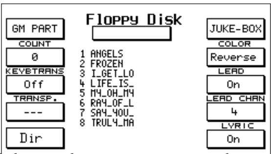 KETRON X4 - Reproduction d'un Midi File à partir du Hard Disk ou d'un Floppy Disk - 2