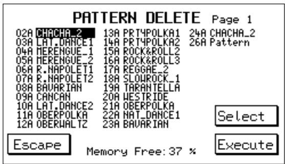 KETRON X4 - PATTERN LIST - 2