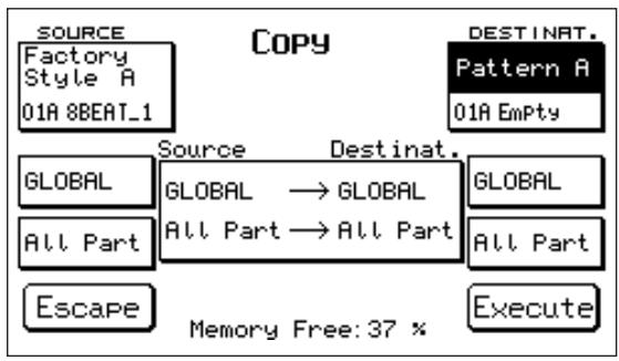 KETRON X4 - Pour effacer la Partie: - 1