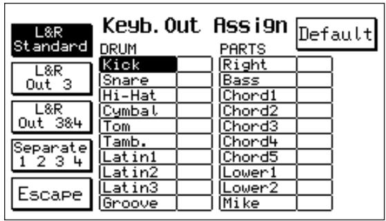 KETRON X8 - Keyboard Out Assign - 1