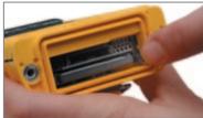 TRIMBLE NOMAD 900G - Accès aux prises d'extension et utilisation - 3