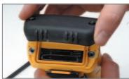 TRIMBLE NOMAD 900G - Accès aux prises d'extension et utilisation - 4