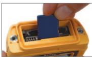 TRIMBLE NOMAD 900G - Accès aux prises d'extension et utilisation - 2