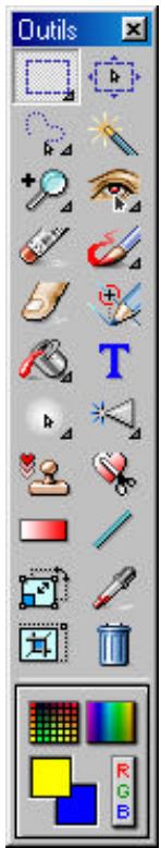 ARCSOFT PHOTOSTUDIO - La palette Outils - 1