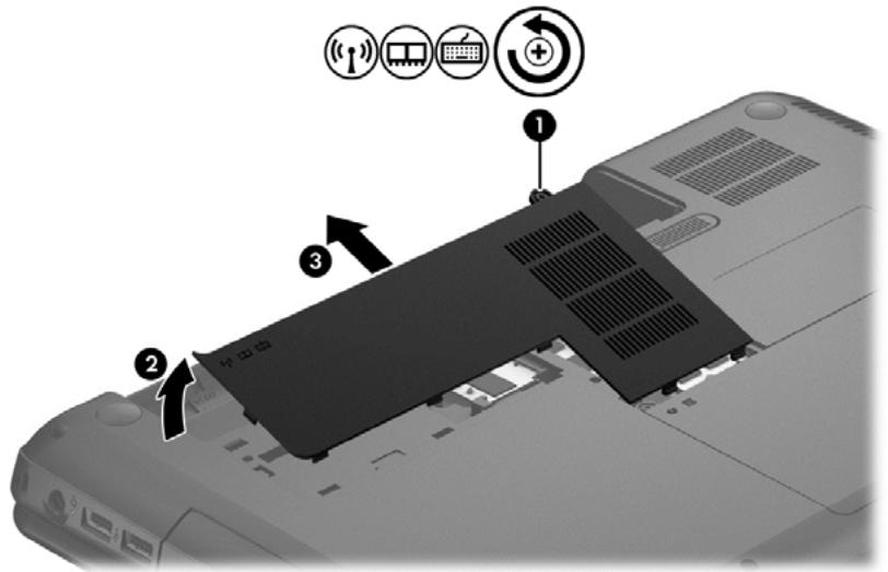 COMPAQ CQ58-D31SF - Ajout ou remplacement de modules mémoire - 1