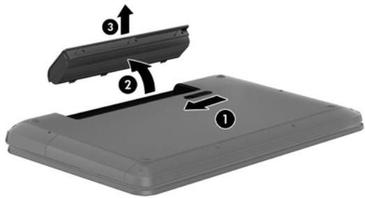 COMPAQ CQ58-D31SF - Retrait d'une batterie replacable par l'utilisateur - 2