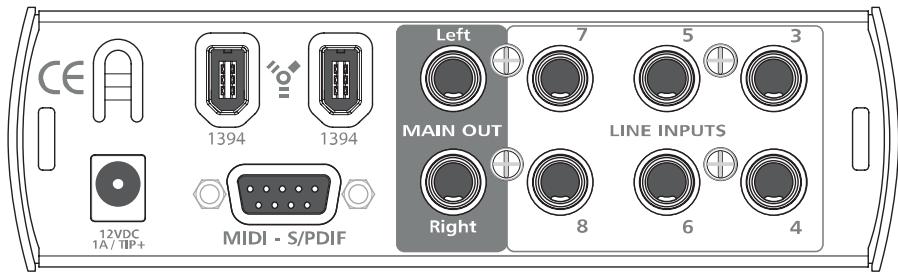 PRESONUS FIRESTUDIO MOBILE - Agencement de la face arrrière - 1