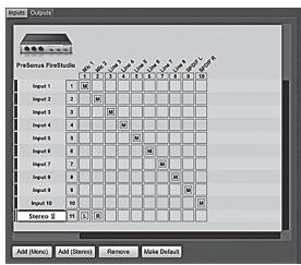 PRESONUS FIRESTUDIO MOBILE - Création d'un nouveau morceau :configuration par défaut des entrées/sorties audio - 6