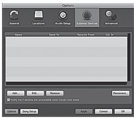 PRESONUS FIRESTUDIO MOBILE - Configuration d'un clavier de commande MIDI externe depuis la page de démarrage : - 2