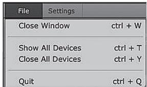 PRESONUS FIRESTUDIO MOBILE - Menu File (fichier) - 1