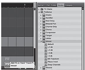 PRESONUS FIRESTUDIO MOBILE - Ajout d'instruments virtuels etde plug-ins d'effet à votre morceau - 2