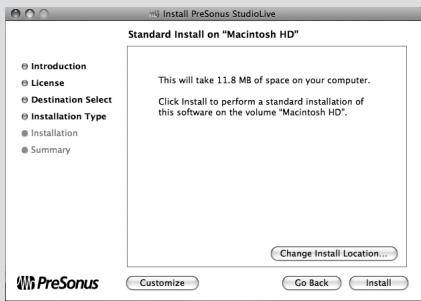PRESONUS STUDIOLIVE 16.4.2 - Installation sous Mac OS X - 3