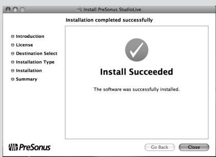 PRESONUS STUDIOLIVE 16.4.2 - Installation sous Mac OS X - 4