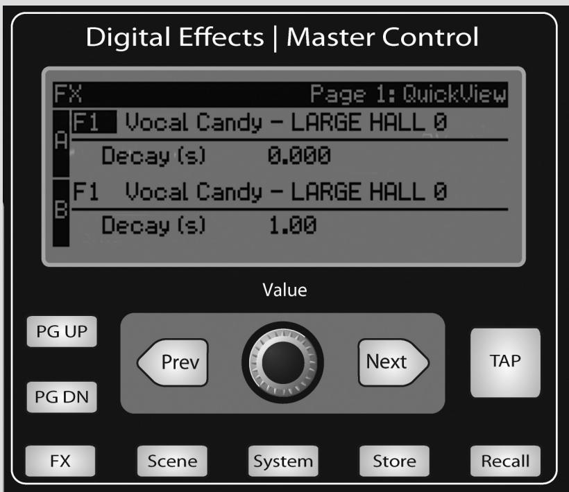 PRESONUS STUDIOLIVE 16.4.2 - Effets numériques | Contrôle général - 1
