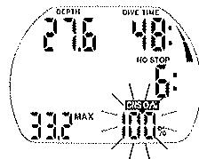 UWATEC ALADIN ONE - Profondeur maxi / température - 9