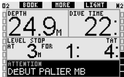 UWATEC GALILEO SOL - Début de plongée avec paliers de niveau (par défaut : OFF) - 2