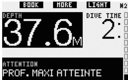 UWATEC GALILEO SOL - Profondeur maxi - 2