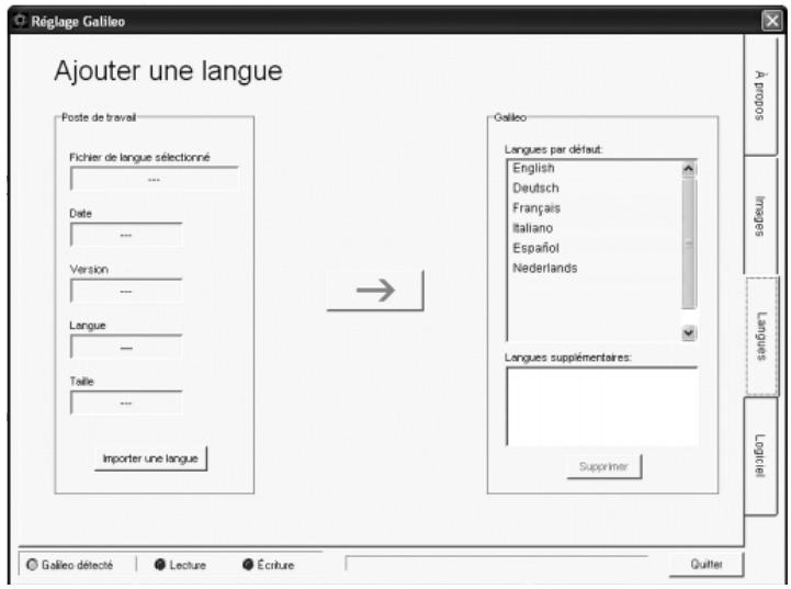 UWATEC GALILEO SOL - Chargement de langues - 1