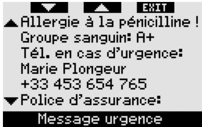 UWATEC GALILEO SOL - Informations d'urgence - 1