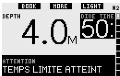 UWATEC GALILEO SOL - Temps en plongée et temps de demi-tour (par défaut : OFF) - 6