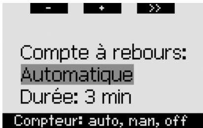 UWATEC GALILEO SOL - Compte à rebours de palier de sécurité (par défaut : automatique, 3 minutes) - 1
