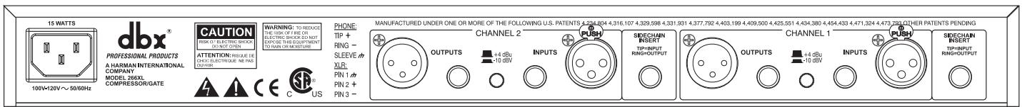 DBX 266XL COMPRESSOR / GATE - Expander/Gate RATIO Control - 1