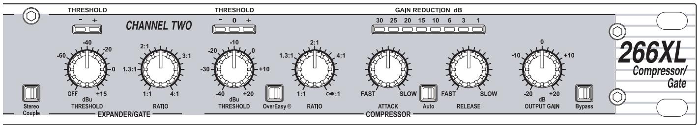 DBX 266XL COMPRESSOR / GATE - Common Gating Applications: - 1