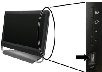 HP PAVILION 20-B120EF (D2M53EA) - Using the HDMI port controls (select models only) - 1