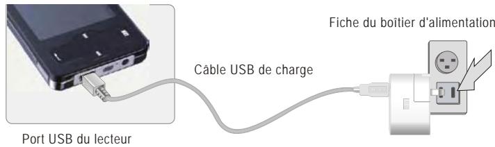 NEONUMERIC NM6 - Charger le lecteur avec l'adaptateur secteur - 1