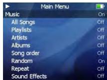 NEONUMERIC NM6 - Menu principal - 1