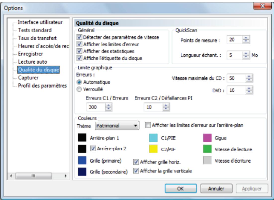 NERO DISCSPEED - Option Qualité du disque - 1