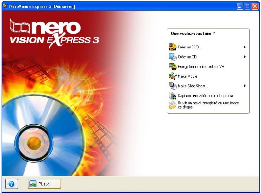 NERO VISION EXPRESS 3 - Découverte de l'interface utiliser - 1