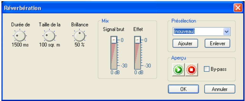 NERO WAVE EDITOR 2 - Réverbération - 1